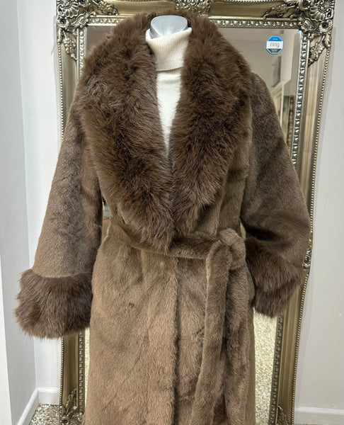 Malissa J Brown Faux Fur Coat