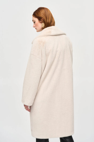 Joseph Ribkoff Faux Fur Straight Coat
243902 In Cream