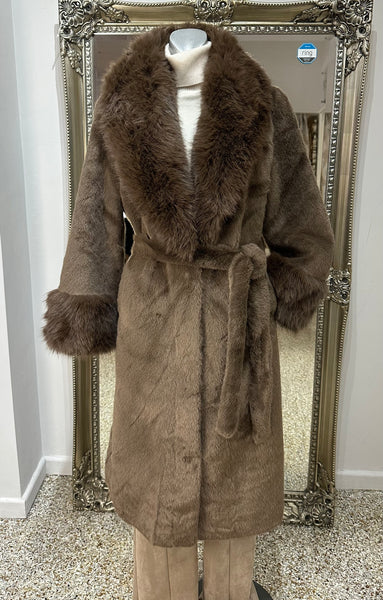 Malissa J Brown Faux Fur Coat