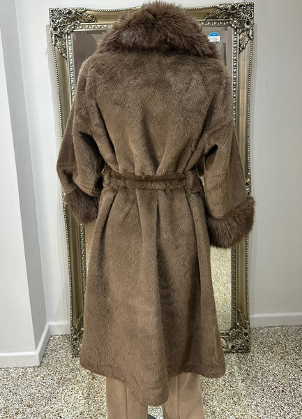 Malissa J Brown Faux Fur Coat