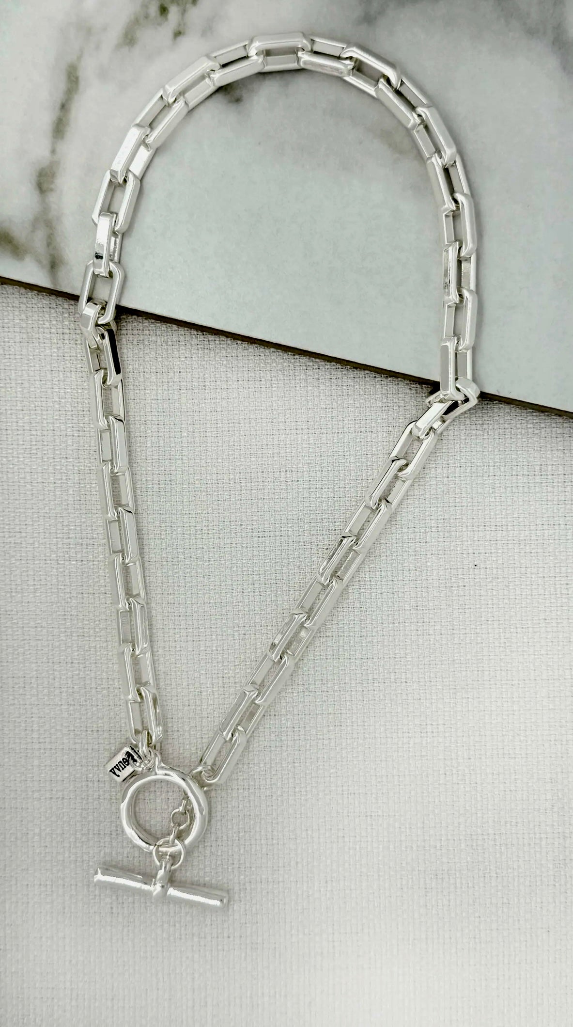 Envy Silver Choker Chain Necklace Style 4421/SL/N/N