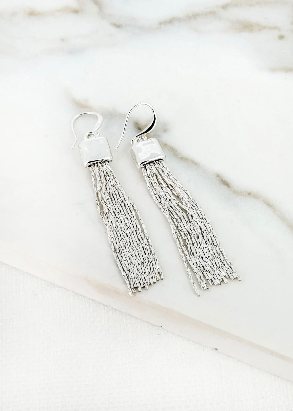 Envy Silver Tassel Earrings Style 4355/SL/E/F