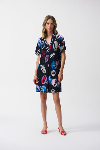 Joseph Ribkoff Silky Abstract Print A-Line Dress
251111