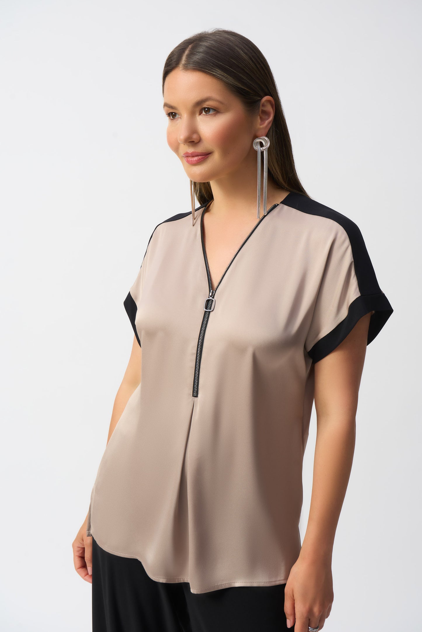 Joseph Ribkoff Satin and Silky Straight Top
251247