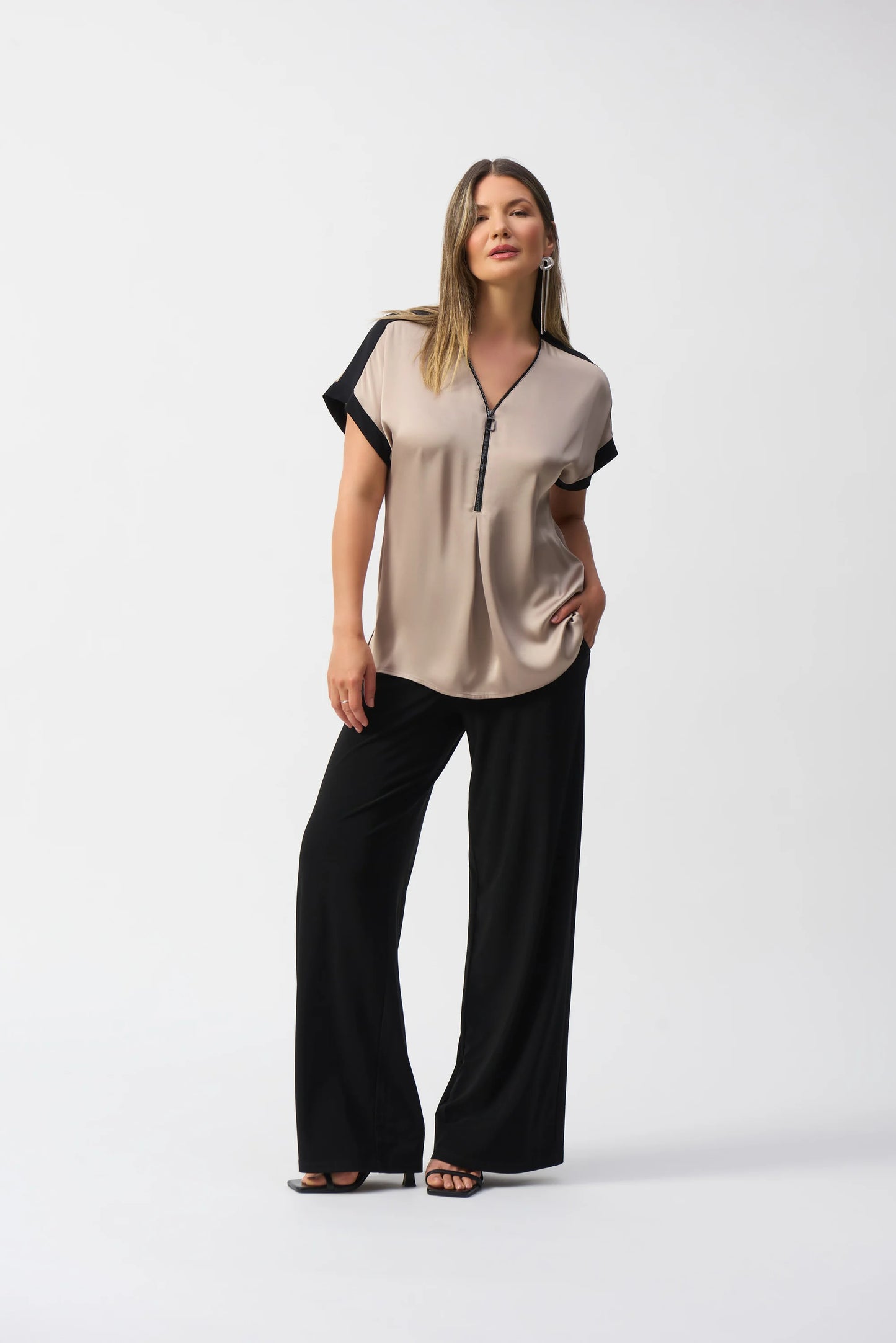 Joseph Ribkoff Satin and Silky Straight Top
251247