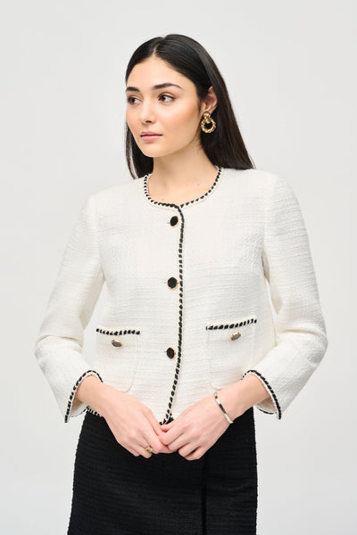 Joseph Ribkoff Bouclé Jacket With Contrast Trim
243911