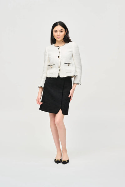 Joseph Ribkoff Bouclé Jacket With Contrast Trim
243911