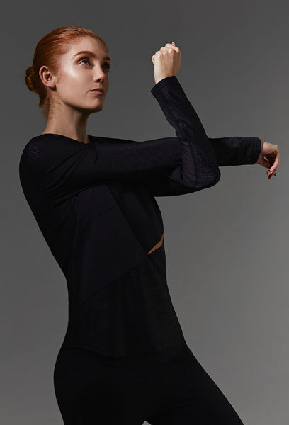 I-envy sport Petra Long sleeve top - Black