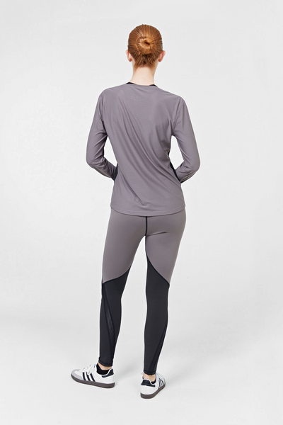 I-envy sport Petra Long sleeve top - Mauve grey