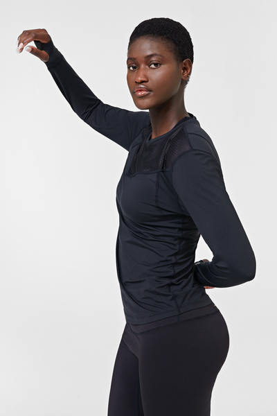 I-envy sport Salalah long sleeve top - Black